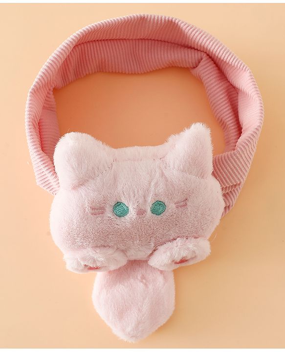 Babyhug Free Size Kitten snowball Applique Headbands - Pink