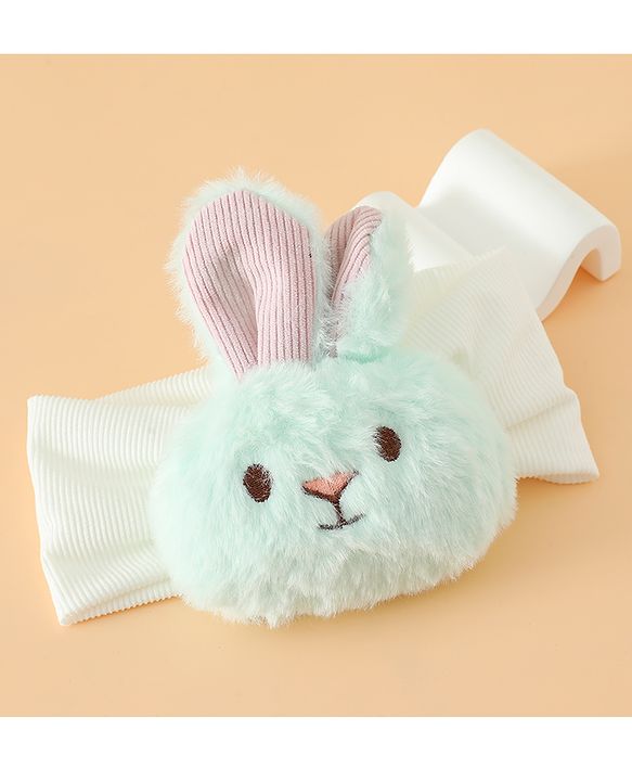 Babyhug Headbands Free Size With Bunny Applique - White
