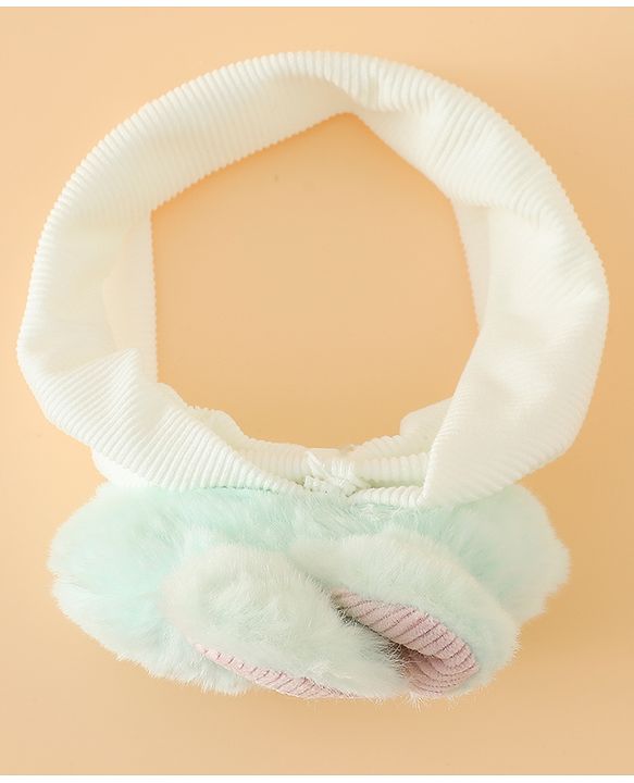 Babyhug Headbands Free Size With Bunny Applique - White