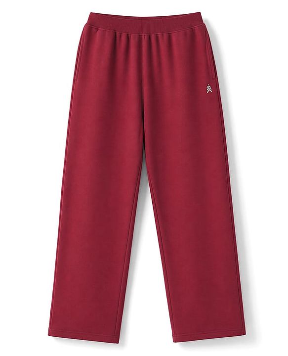 Pine Kids Knit Full Length Solid Lounge Pants Pack Of 3 - Green Maroon & Black