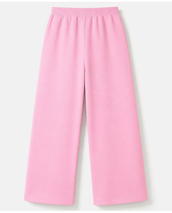 Pine Kids Knit Full Length Solid Lounge Pants Pack Of 3 - Pink Lilac & Navy Blue