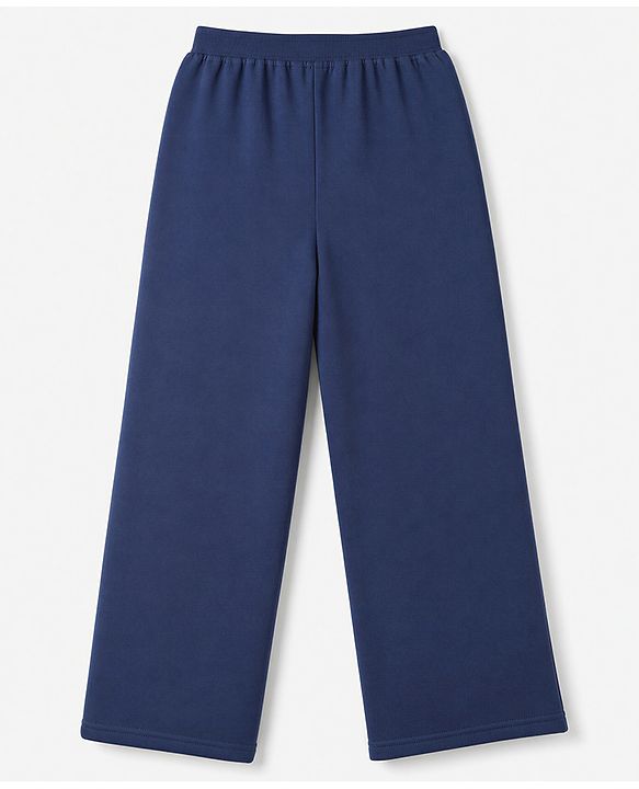 Pine Kids Knit Full Length Solid Lounge Pants Pack Of 3 - Pink Lilac & Navy Blue