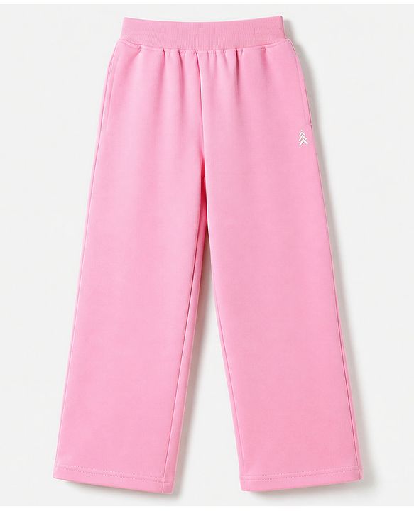 Pine Kids Knit Full Length Solid Lounge Pants Pack Of 3 - Pink Lilac & Navy Blue