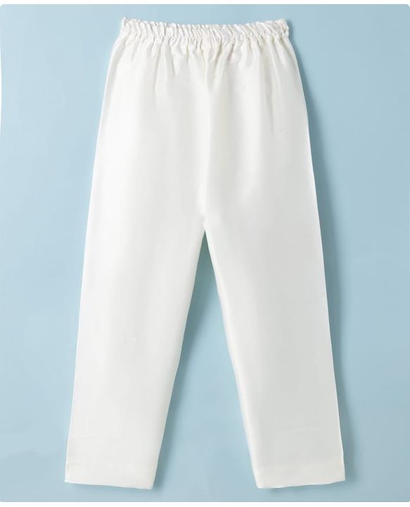 Babyhug Woven Full Sleeves Kurta Pyjama Set and Floral Embroidered Jacket With Sequin Detailing - Offwhite
