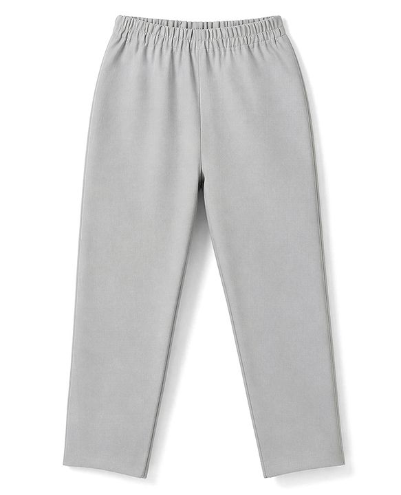 Babyhug Rayon Woven Full Sleeves Solid Pathani Kurta Pyjama Set - Grey