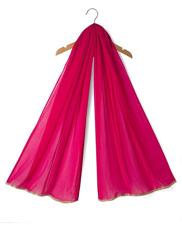 Babyhug Georgette Woven Half Sleeves Embroidered Choli Lehenga Set with Dupatta - Hot Pink