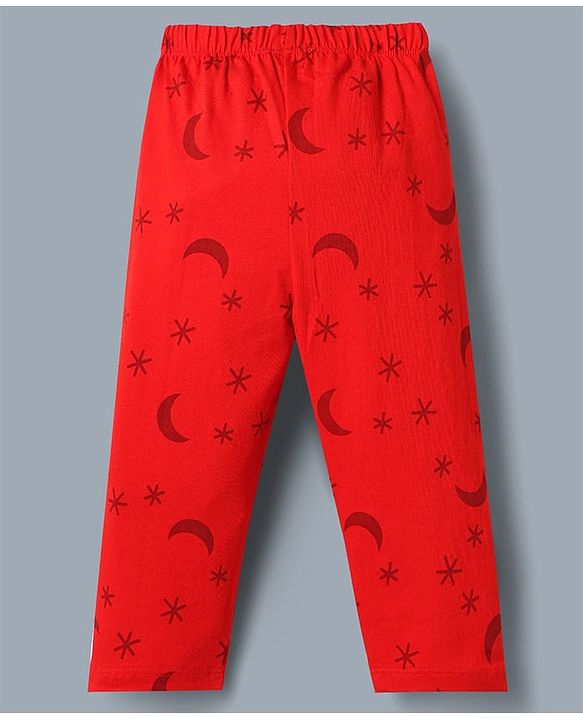 Babyhug Disney Single Jersey Knit Full Sleeves T-Shirt & Pyjama Night Suit with Winnie the Pooh & Friends Graphic - White