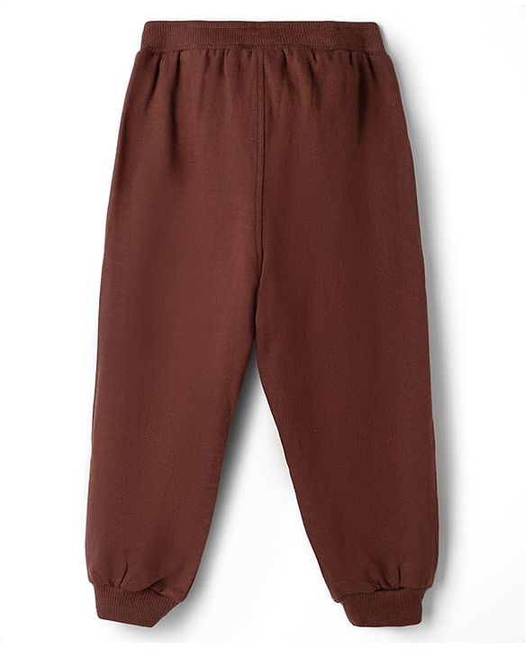 Babyhug Disney Terry Knit Full Sleeves Sweatshirt & Trackpants With Simba & Friends Graphic - Cream