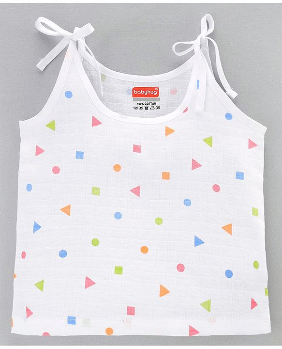 Babyhug 100% Cotton Sterilized Newborn Starter Gift set Pack of 9 - White