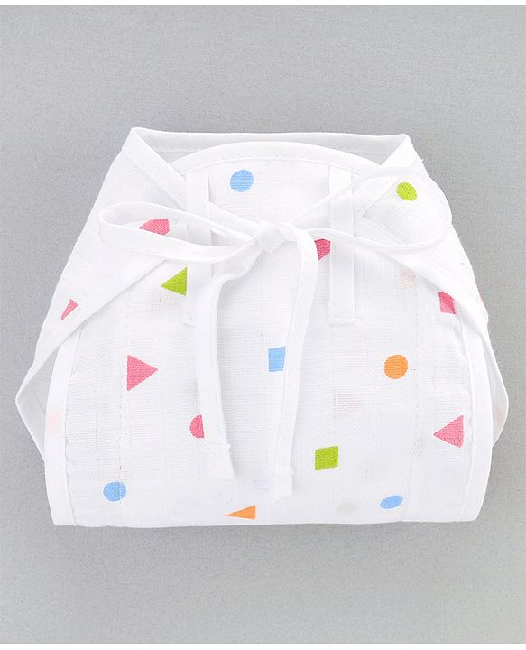 Babyhug 100% Cotton Sterilized Newborn Starter Gift set Pack of 9 - White