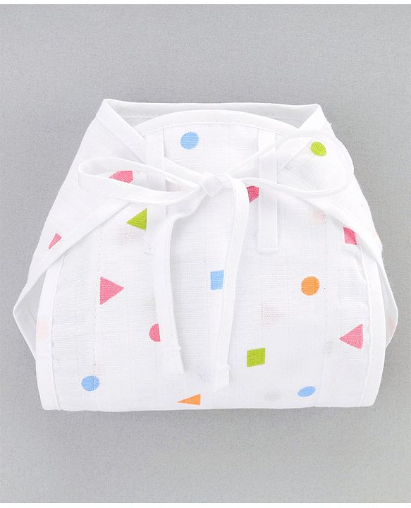 Babyhug 100% Cotton Sterilized Newborn Starter Gift set Pack of 9 - White
