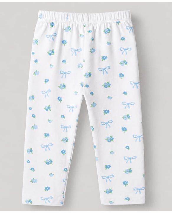 Babyhug Cotton Lycra Knit Full Length Leggings With Floral Print & Polka Dots Pack Of 3 - Black Pink & White