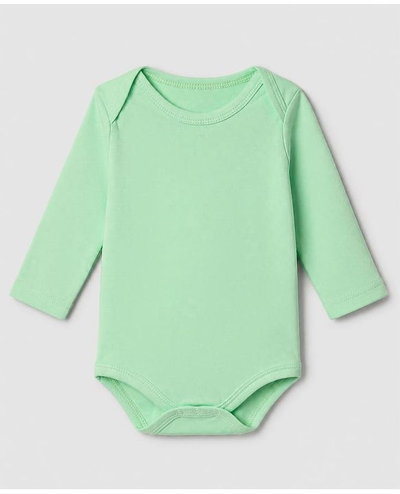 Babyhug 100% Cotton Interlock Knit Solid Onesies with Full Sleeves Pack of 5 - Rust Orange, Cream, Light Green, Brown & Light Brown