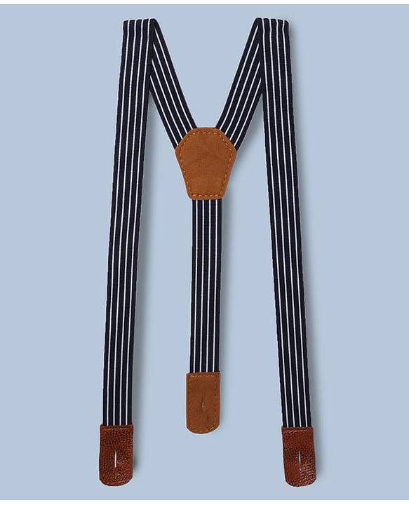 Babyhug 100% Cotton Woven Half Sleeves Shirt and Shorts Set with Suspender - White