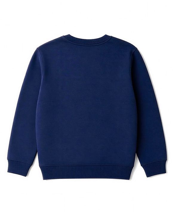 Babyhug Heavy Gauge 100% Cotton Terry Knit Full Sleeves Sweatshirt with Bow & Strawberry Print Pack of 2 - Dark Pink & Navy