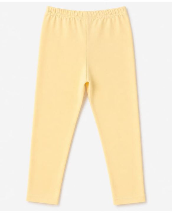 Babyhug Cotton Elastane Lycra Knit Solid Leggings Pack of 5 - Pink, Yellow & Orange