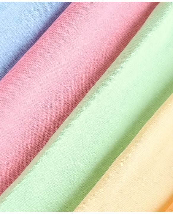 Babyhug Cotton Elastane Lycra Knit Solid Leggings Pack of 5 - Pink, Yellow & Orange