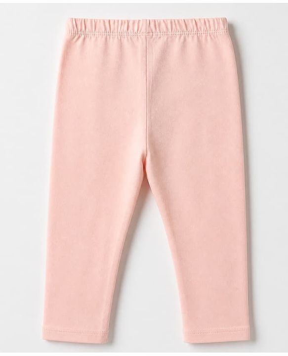 Babyhug Cotton Lycra Knit Full Length Solid Leggings Pack Of 5 - Navy Blue Pink Olive Green & Brown