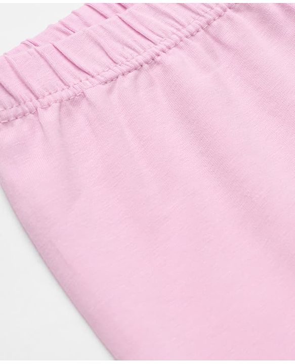 Babyhug Cotton Lycra Knit Full Length Solid Leggings Pack Of 5 - Navy Blue Pink Olive Green & Brown