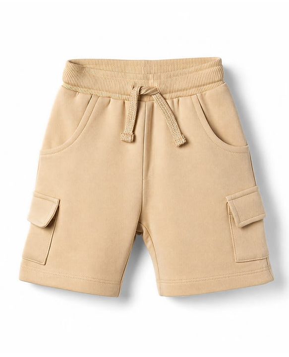 Babyhug 100% Cotton Knit Half Sleeves Jungle Theme Printed T-Shirt & Shorts Set - Olive Green