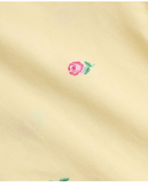 Babyhug Cotton Elastane Knit Slim Fit Full Length Leggings With Floral Print Pack of 5 - Pink White Yellow Green