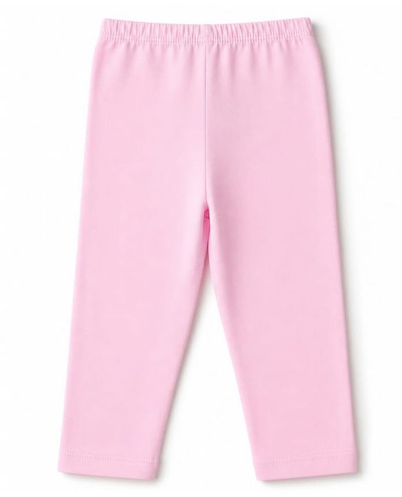Babyhug Cotton Lycra Knit Full Length Polka Dots Solid & Striped Leggings Pack Of 5 - Dark Pink Navy Blue & Lime Green