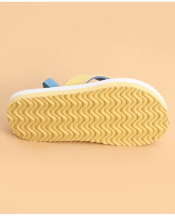 Cute Walk by Babyhug Back Strap Flip Flops With Watermelon Print - Yellow