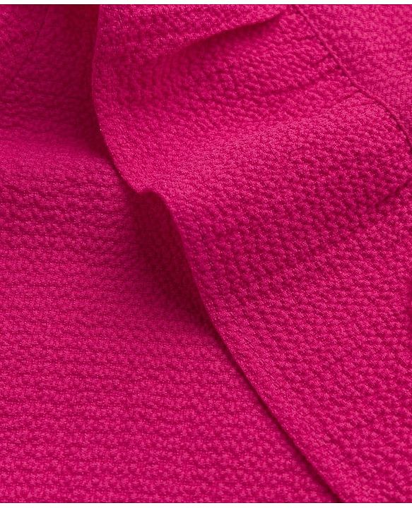 Pine Kids Woven Tops with Full Sleeves and Ruffled Detail - Dark Pink