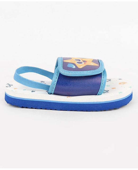 Cute Walk by Babyhug Back Strap Slider With Star Print in Blue