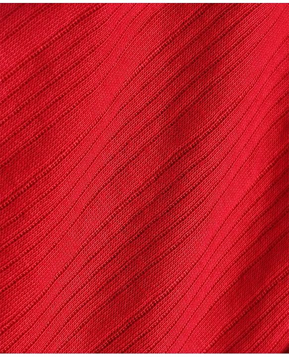 Babyhug Cotton Knit Full Sleeves Front open Thermal Inner Wear Set- Red