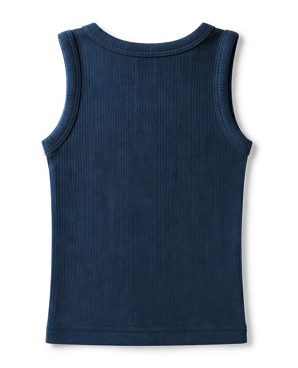 Babyhug Knit Full Sleeves Solid Vests & Pant Thermal Inner Wear - Navy Blue