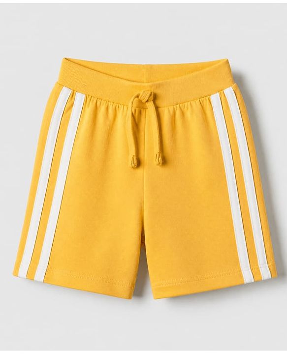 Babyhug Cotton Single Jersey Mid Thigh Shorts With Vehicle Print Pack of 3 Red Yellow Green