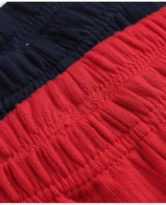 Babyhug Knit Solid Thermal Leggings Pack of 2 -Navy & Red