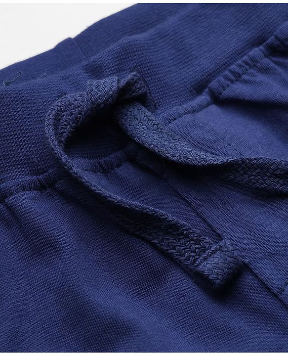 Babyhug Cotton Knit Jogger Fit Full Length Solid Lounge Pant with Ribbed Waist Pack of 3 in Grey