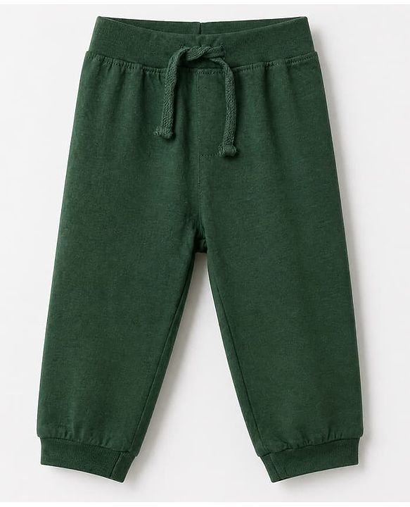 Babyhug Cotton Knit Jogger Fit Full Length Solid Lounge Pant with Ribbed Waist Pack of 3 in Grey