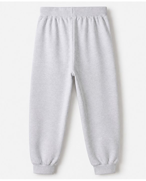 Babyhug Cotton Knit Full Length Jogger Fit Lounge Pant With Animal Print Pack of 3 in Navy Blue Grey Yellow