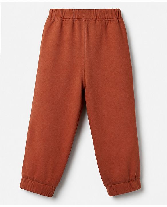 Babyhug Cotton Jersey Knit Full Length Lounge Pants with Lion & Elephant Print in Brown Green & Beige Pack of 3