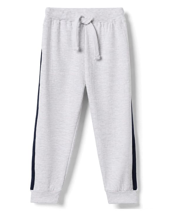 Babyhug Cotton Knit Full Length Jogger Fit Lounge Pant With Animal Print Pack of 3 in Navy Blue Grey Yellow