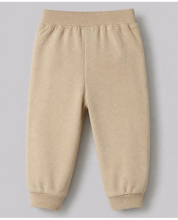 Babyhug Cotton Jersey Knit Jogger Fit Full Length Lounge Pant Pack of 2 With Deer Print in Red