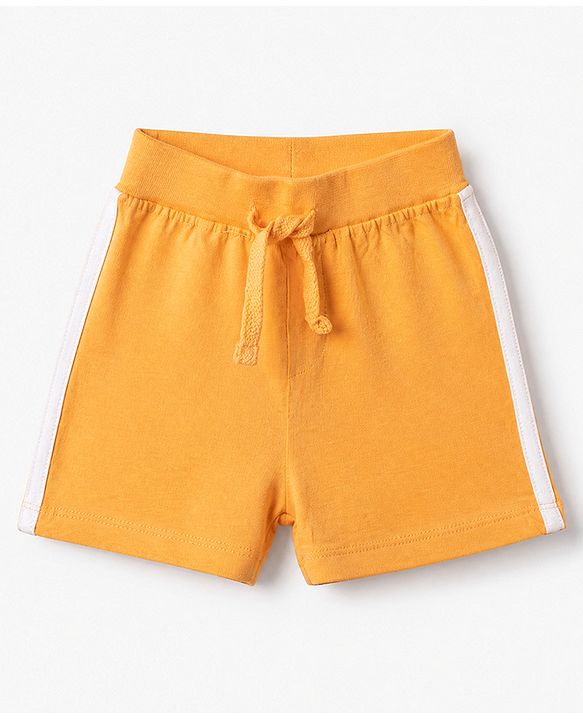 Babyhug Cotton Jersey Knit Shorts With Animal Print Pack of 3 - Yellow Green & Navy Blue