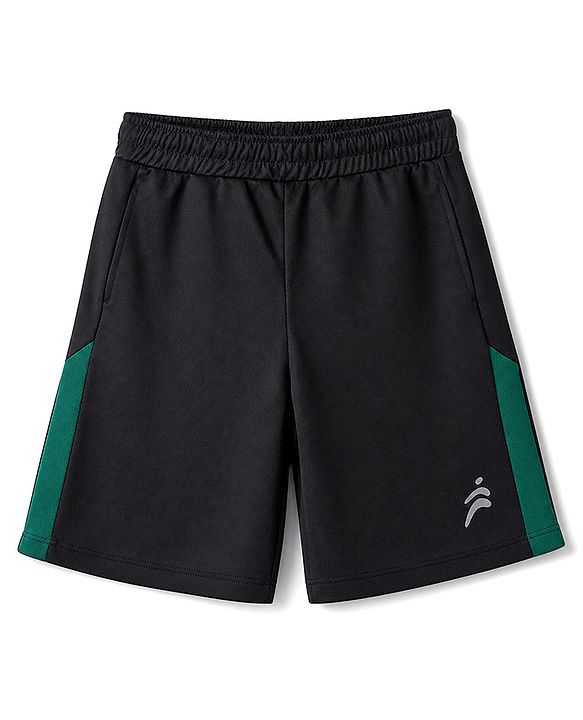 Pine Active Cotton Knit Half Sleeves T-Shirt & Shorts Set With Text Print - Red