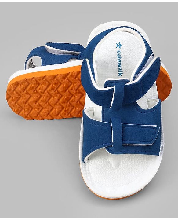 Cute Walk by Babyhug Velcro closure Sandals in Blue