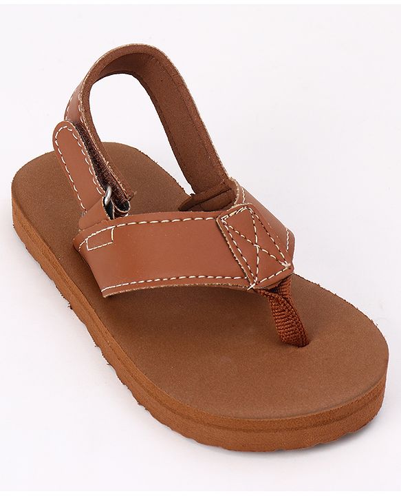 Cute Walk by Babyhug Velcro Closure Sandal in Brown