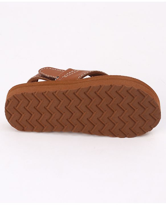 Cute Walk by Babyhug Velcro Closure Sandal in Brown