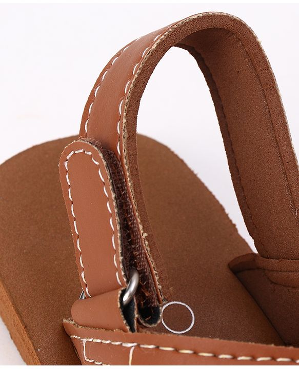 Cute Walk by Babyhug Velcro Closure Sandal in Brown