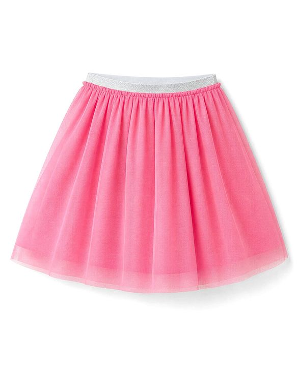 Babyhug Single Jersey Knit Half Sleeves Top & Skirt Set Floral Print - Pink & Blue