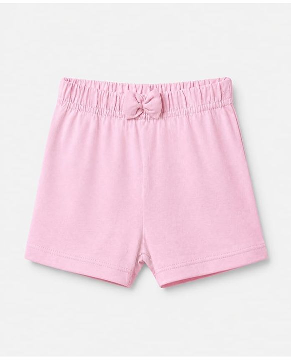 Babyhug Cotton Jersey Knit Short With Floral Print Pack of 3 - Navy Blue Pink Red