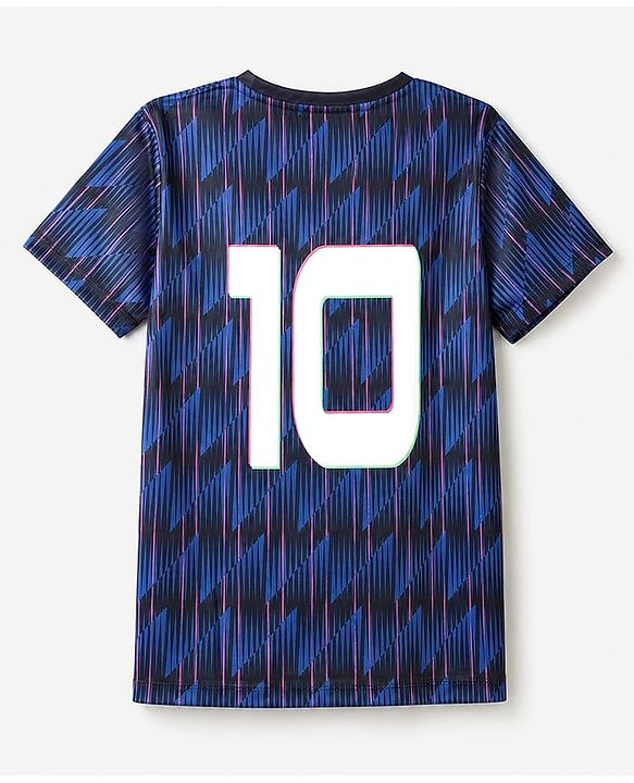 Pine Active Knit Half Sleeves T-Shirt With Text Print - Navy Blue