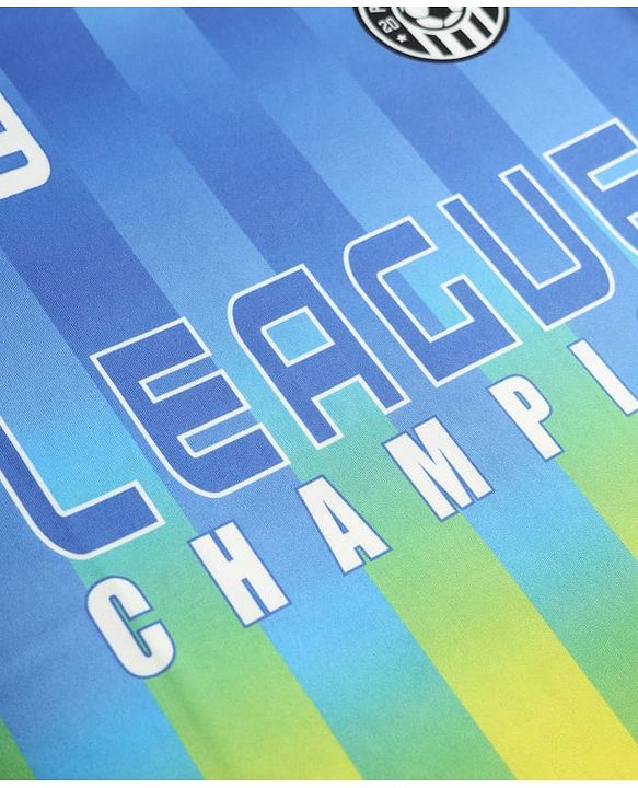 Pine Active Knit Half Sleeves T-Shirt With League Champion Text Print - Yellow