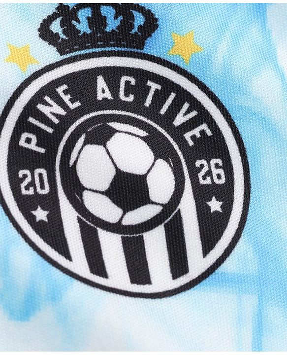 Pine Active Knit Half Sleeves T-Shirt With Text Print at Front & Back - White